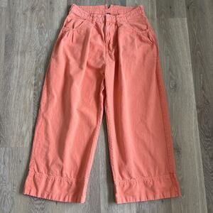Free People Coral Cropped Pants